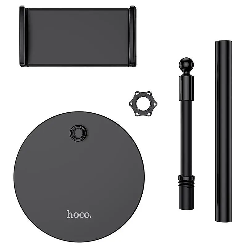Подставка держатель Hoco PH30 Soaring metal desktop holder настольный черный - фото 4