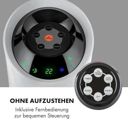 Мобильный кондиционер-вентилятор Klarstein Skyscraper Ice 4 в 1 (10034651) - фото 7