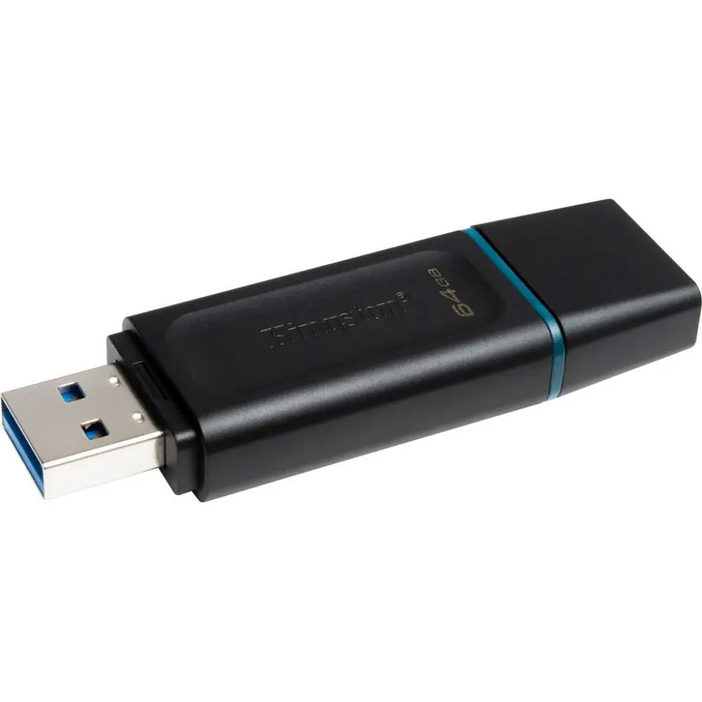 USB флеш накопитель Kingston 64GB DataTraveler Exodia Black/Teal USB 3.2 (DTX/64GB) - фото 4