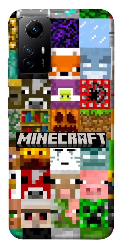 Чохол Demsky Minecraft collage для Xiaomi Redmi Note 12S