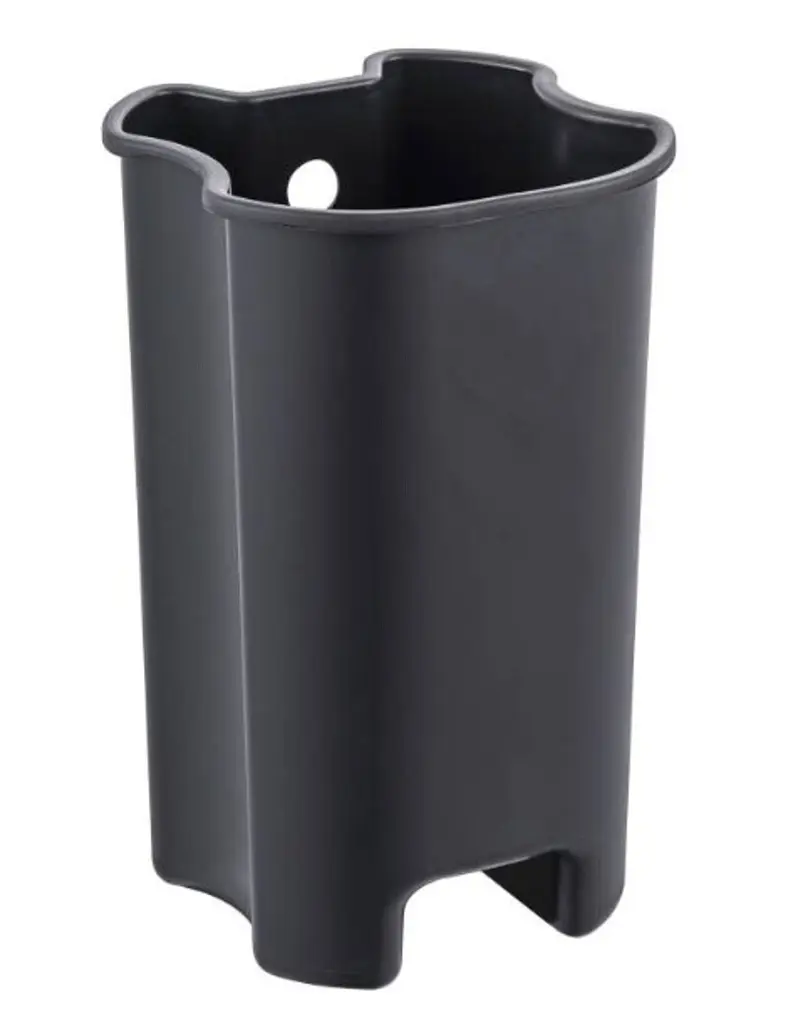 Відро для сміття з плавним закриттям овальне Zerix Prime-TC0105 5л Black ZX5902, Чорний матовий - фото 8