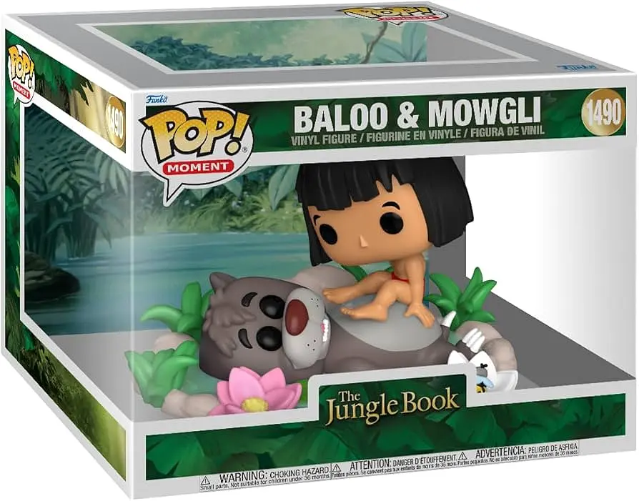 Фігурка Funko Pop Книга джунглів Мауглі та Балу Jungle Book Mowgli with Baloo 10 см FP JB MB 1490 - фото 3