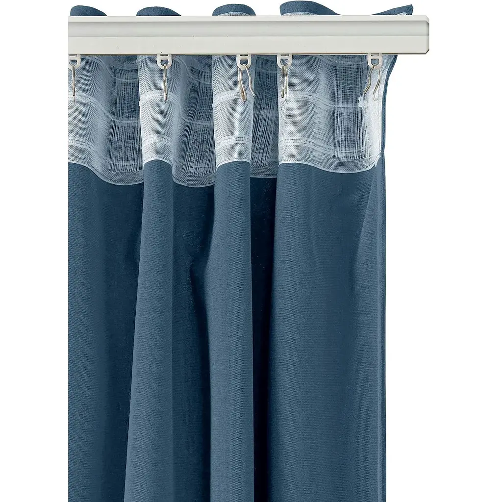 Штори на кухню та в кімнату Cosas DENIM180х260 см 2 шт сапфір (Curtains_16Indigo_DUK_180x260) - фото 5