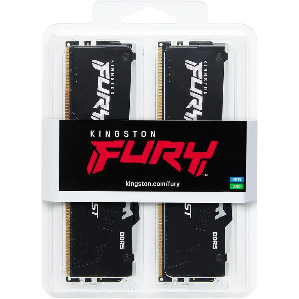 Модуль памяти DDR5 Kingston FURY Beast 2x8GB 5600 MHz RGB Black (KF556C36BBEAK2-16) [156597] - фото 3