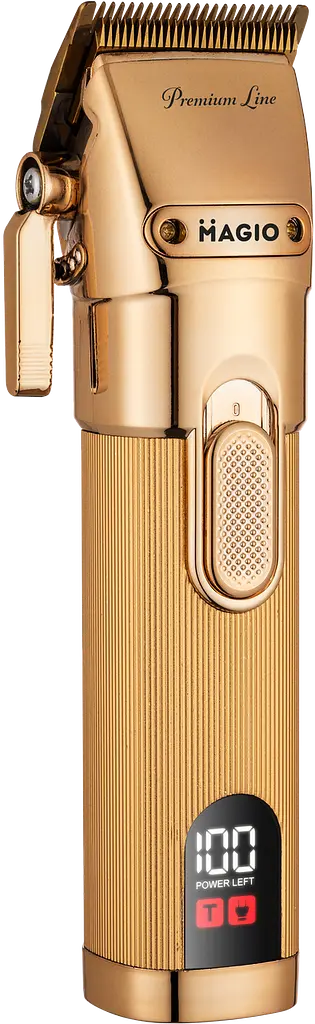 Машинка для стрижки Magio MG-587 5Вт, літієвий акум., леза з титан. покр., 4 насадки, 2 швидкості - фото 2