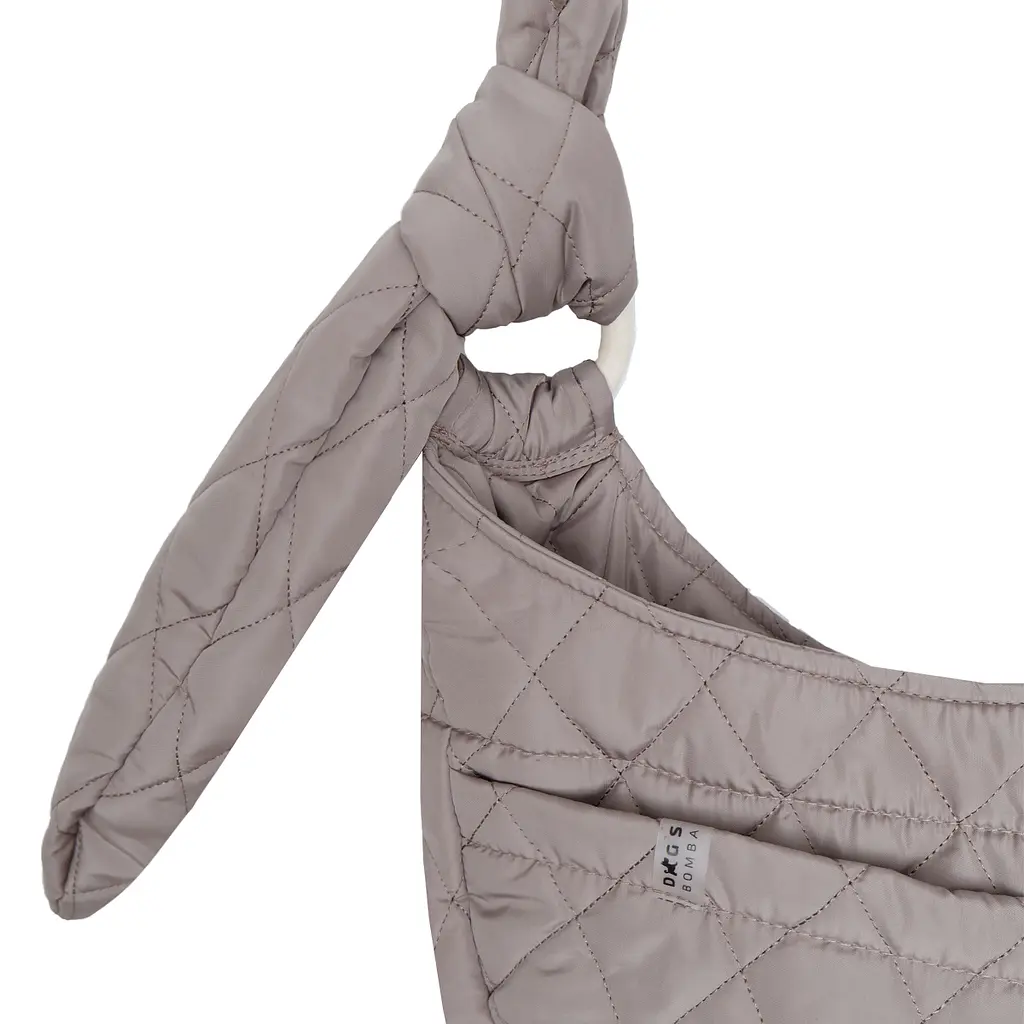 Слінг сумка переноска через плече для тварин собаки котів дрібних порід до 6 кг ремінцем із кишенею dogs bomba мокко - фото 4