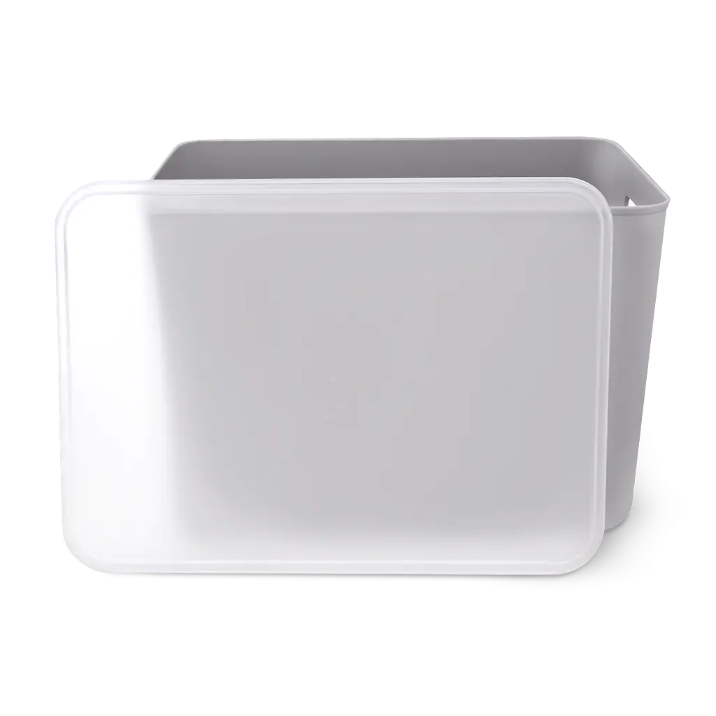 Комплект XXL: ящик для хранения МВМ My Home FH-14 XXL 360х257х240 мм и крышка FH-16 серый (FH-14/FH-16 GRAY) - фото 3