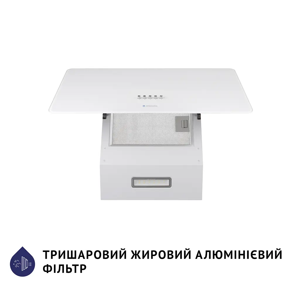 Витяжка декоративна похила MINOLA HDN 5224 WH 700 LED - фото 6