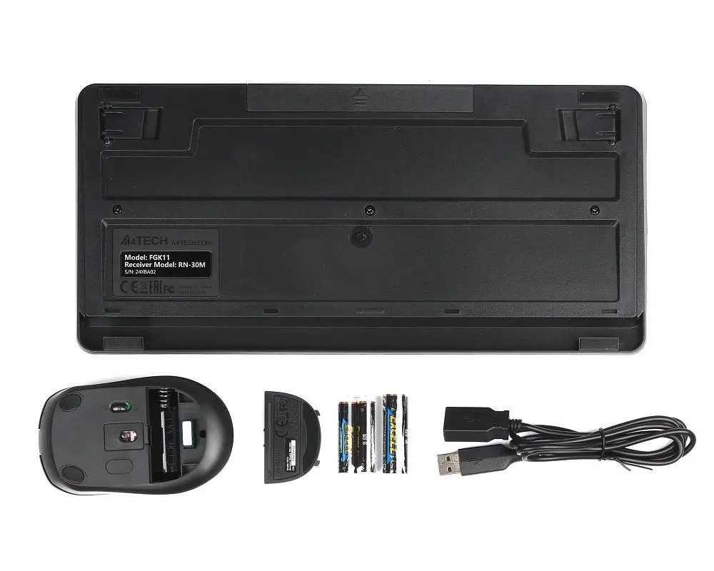 Комплект (клавиатура, мышь) беспроводной A4Tech FG1112 Black (FG1112 (Black)) - фото 6