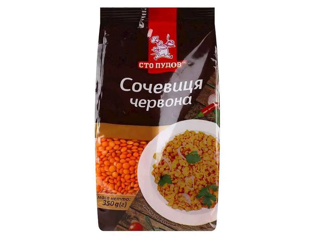 Сочевиця СТО ПУДІВ 350г червона