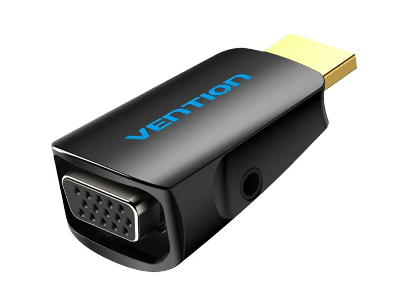 Адаптер Vention HDMI to VGA/3.5mm Black (AIDB0)