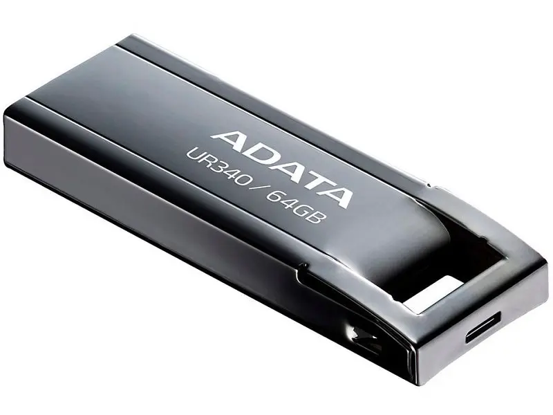 USB флеш накопичувач ADATA 64 GB UR340 Black USB 3.2 (AROY-UR340-64GBK) - фото 2