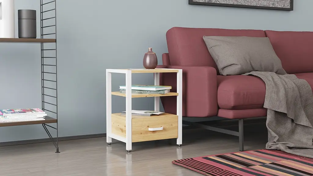 Тумба универсальная Ferrum-decor Вивьен 1/1 50x41x40 белый ДСП Дуб Артизан 16мм (FRD-104147) - фото 7