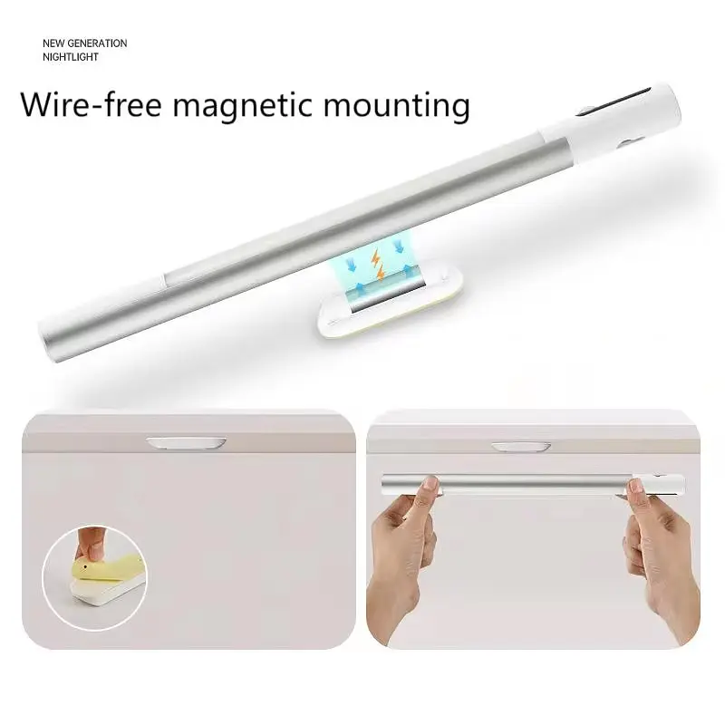 Сенсорний світильник LED з датчиком руху MZ-L2901 Pro (29*27*380mm) White - фото 4