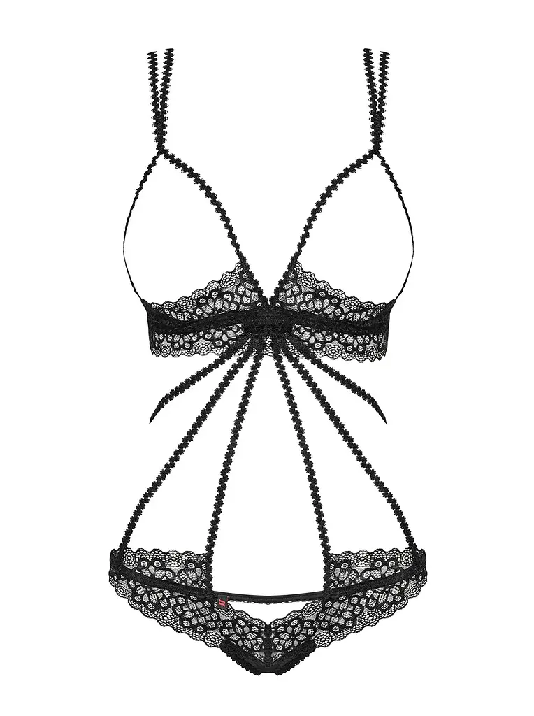 Боді Obsessive Liferia L/XL чорний - фото 5