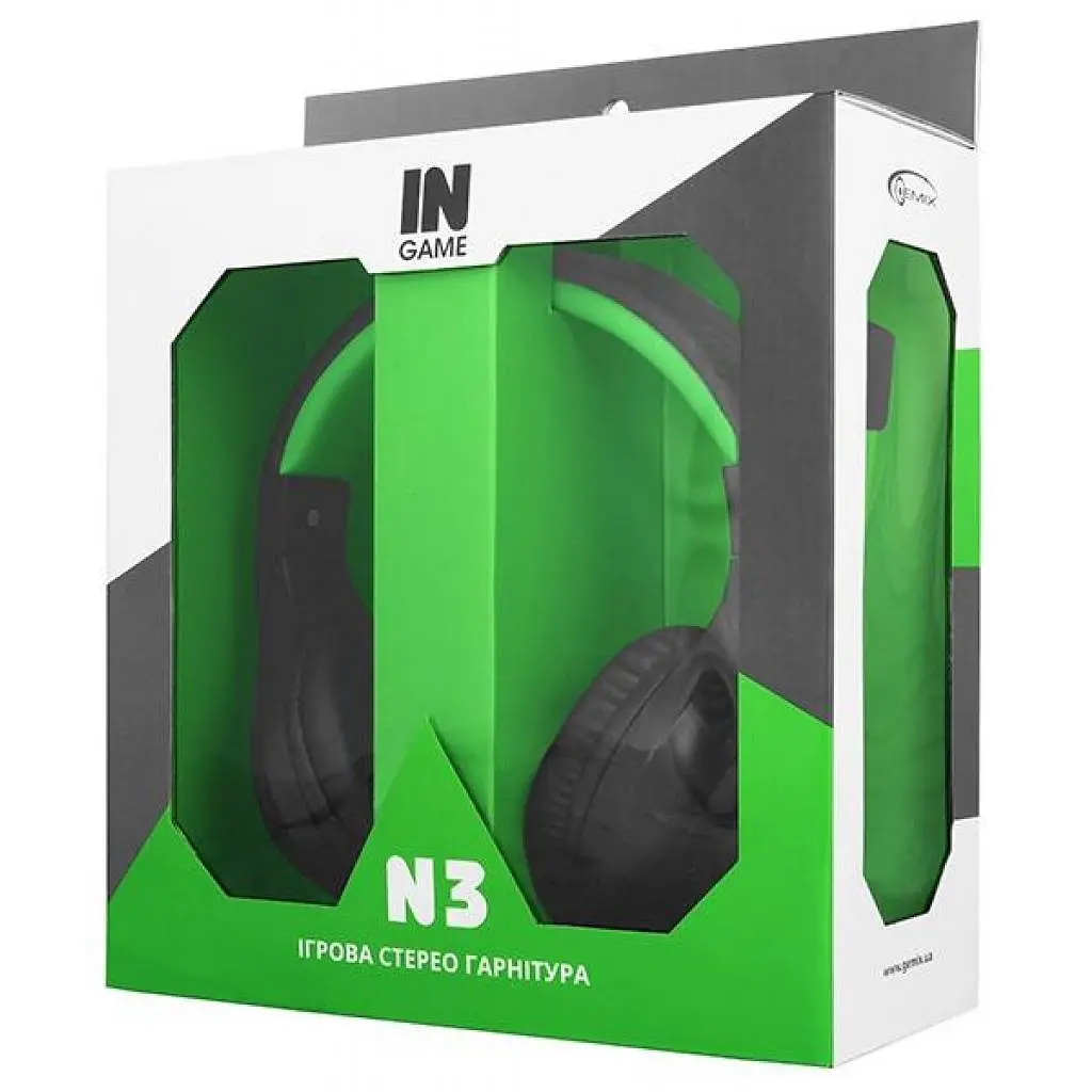 Наушники Gemix N3 Black-Green Gaming - фото 5