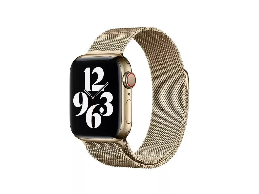 Ремінець для смарт-годинника OEM Apple Watch 38/40/41 мм (MTJL3) Milanese Loop золотистий - фото 5