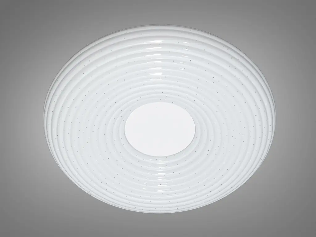 Люстра стельова LED Diasha Y2-17/400WHITE 52W, діаметр 40 см, білий, сучасний стиль для коридору, вітальні, спальні - фото 4