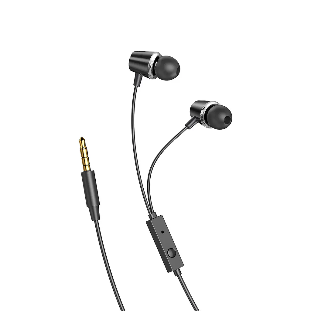 Проводные наушники Koni strong with mic KS-102, 3.5mm, 1.2m, black - фото 2