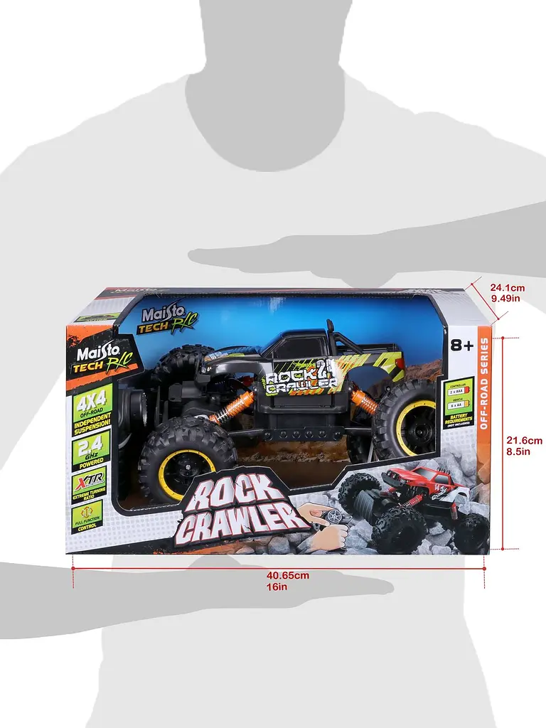 Машинка іграшкова на радіокеруванні Maisto Tech Rock Crawler чорна (82746 black) - фото 18