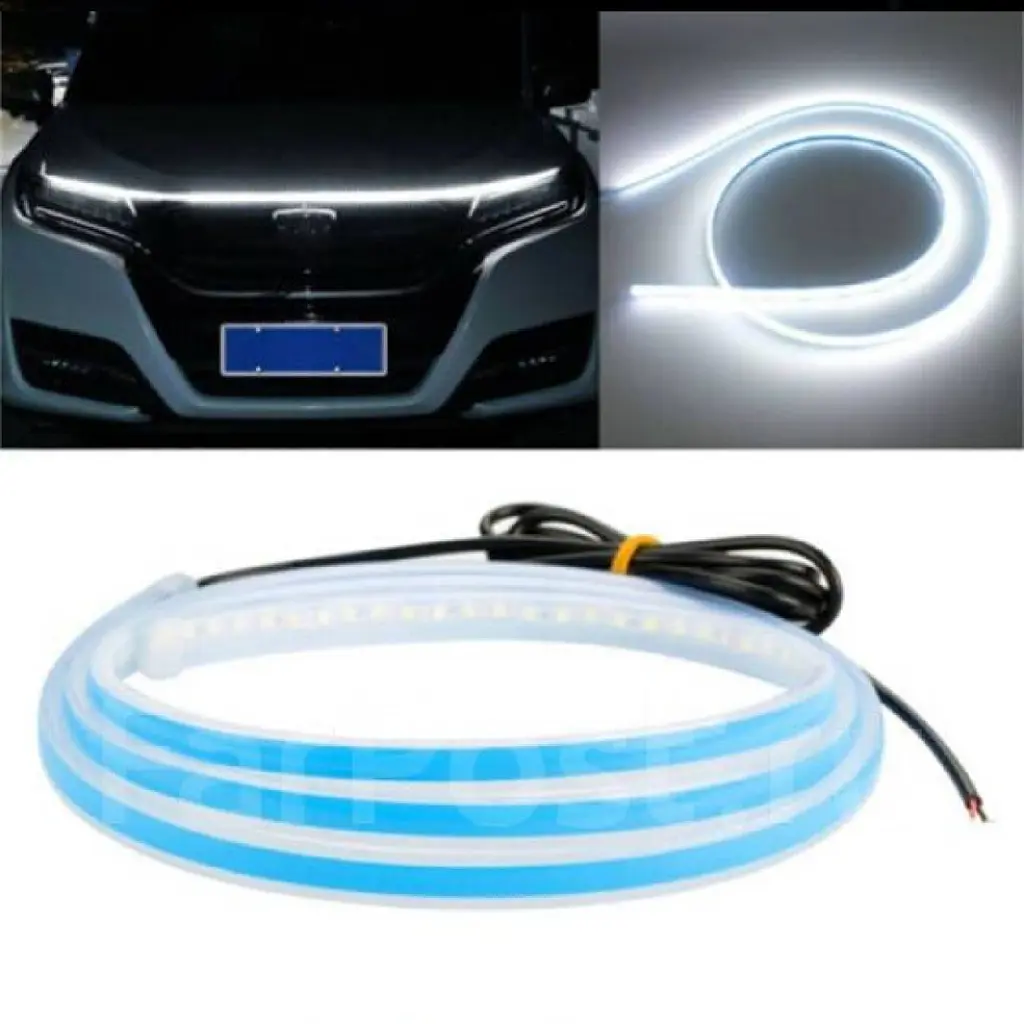 Підсвічування Капота Гнучка 12V LED Динамічна Біла 200 см (Бічне свічення) - фото 3
