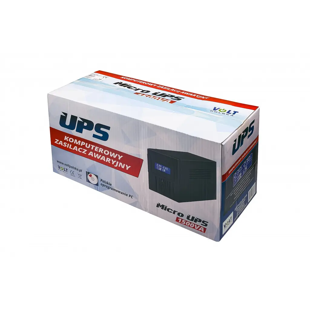 Джерело безперебійного живлення UPS Volt Polska 1500VA 2x9Ah (900/1500W) - фото 5