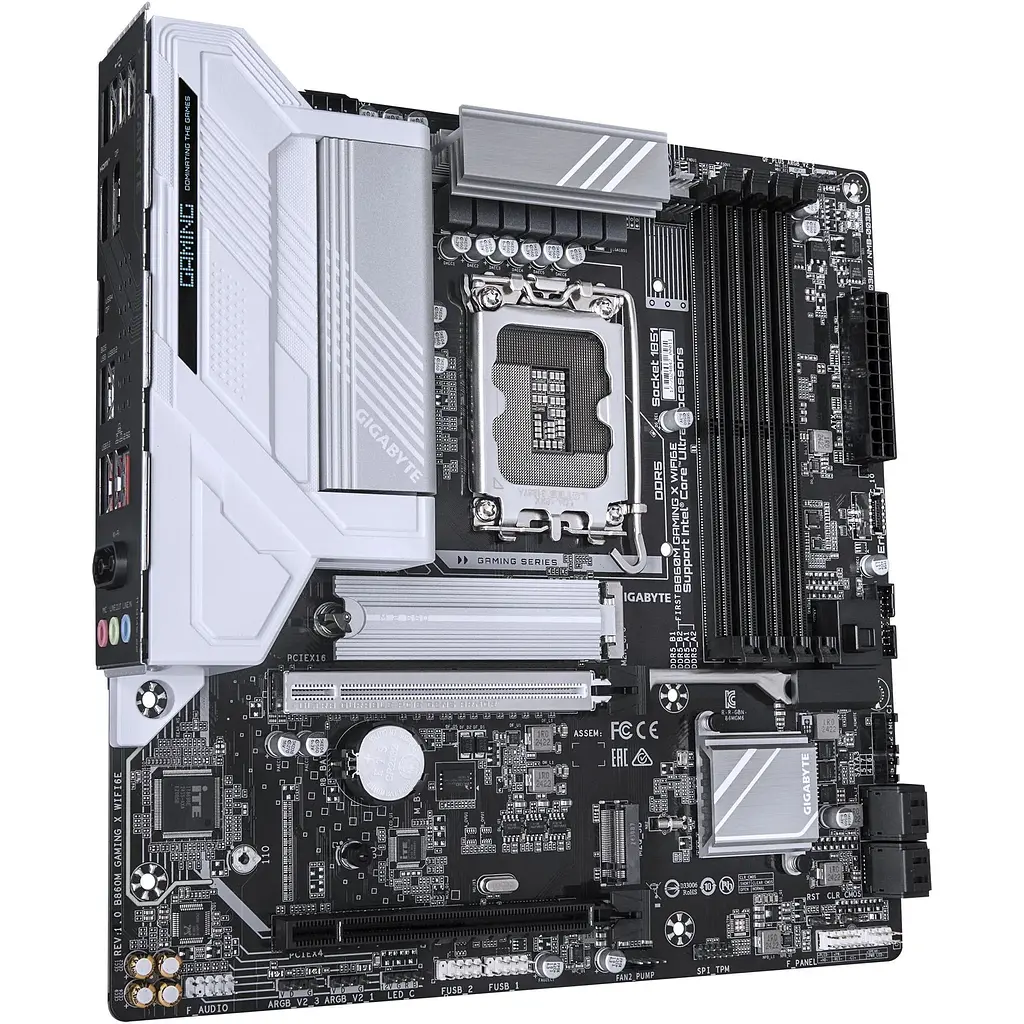 Материнська плата Gigabyte B860M Gaming X WIFI6E s1851 B860 4xDDR5 M.2 Wi-Fi BT HDMI DP Type-C mATX - фото 2
