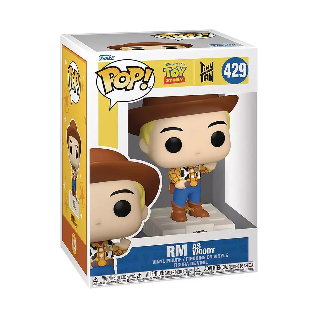 Фігурка Funko Pop БТС Історія іграшок РМ Вуді BTS Toy Story RM As Woody 10 см BTS RM W 429 - фото 3
