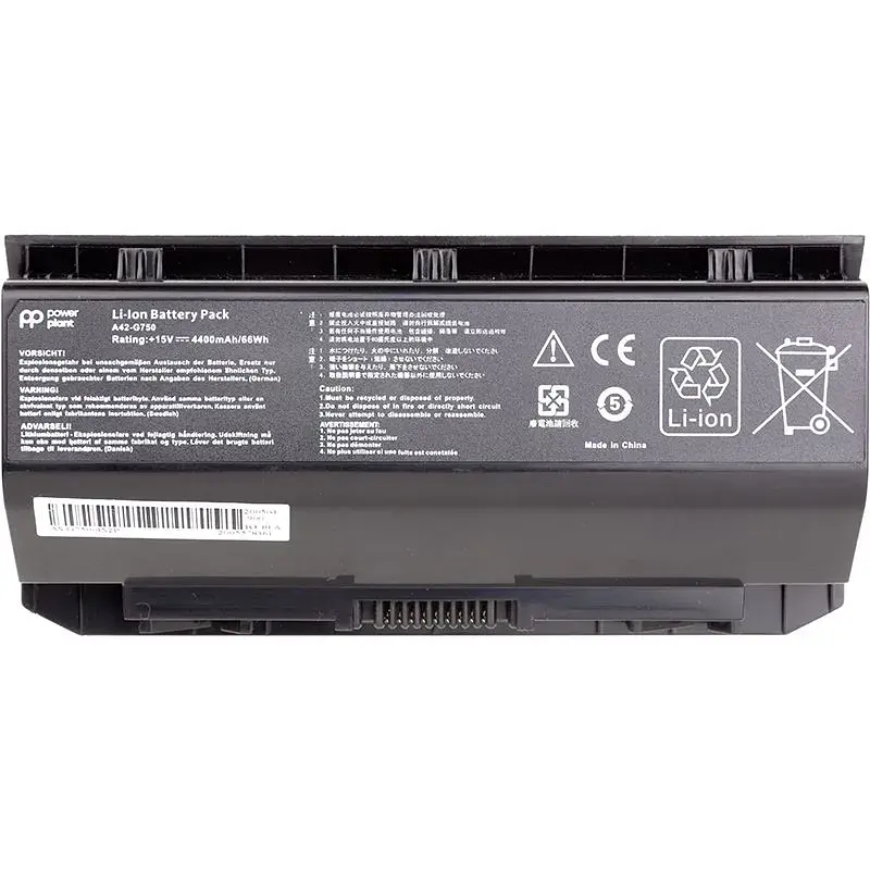 Акумулятор PowerPlant для ноутбуків ASUS G750 Series (A42-G750) 15V 4400mAh (NB431205) - фото 2