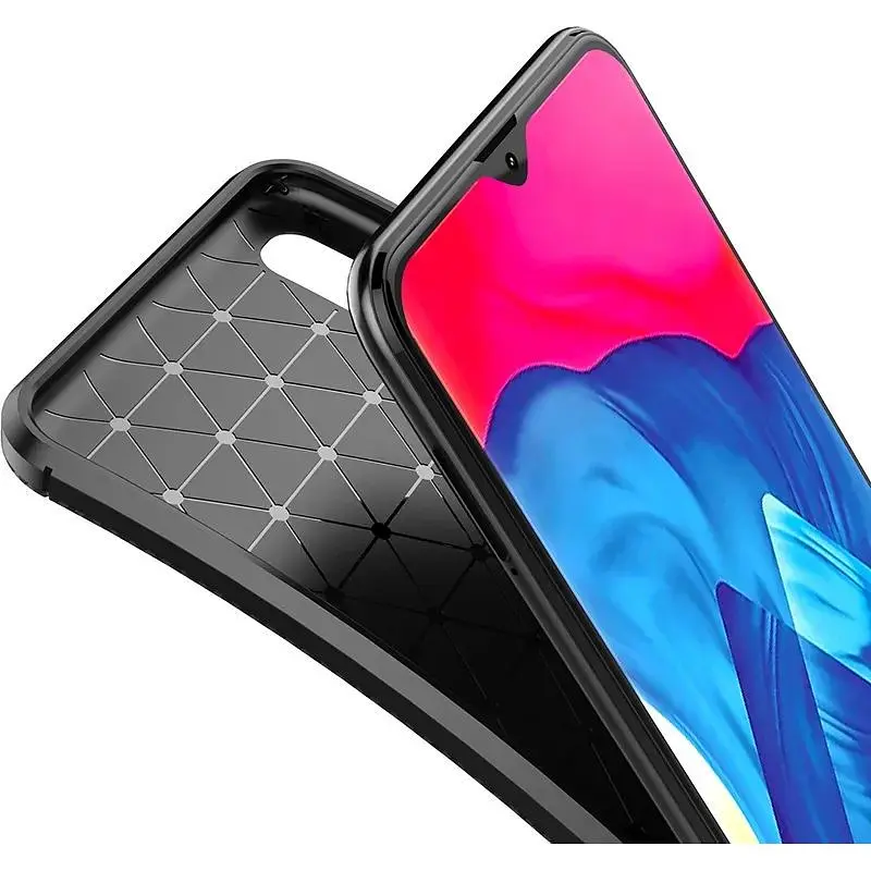 Чохол-накладка Toto TPU Carbon Fiber 1.5 mm Case Samsung Galaxy M10 Dark Blue - фото 3