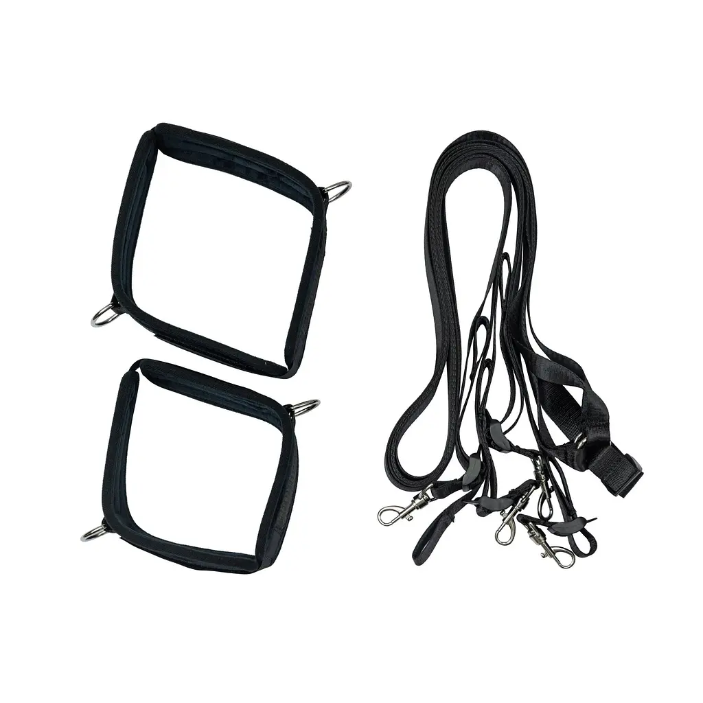 Розтяжка на ліжко Punishment – 5-Piece Bed Restraint Kit – Black, 5 предметів - фото 3