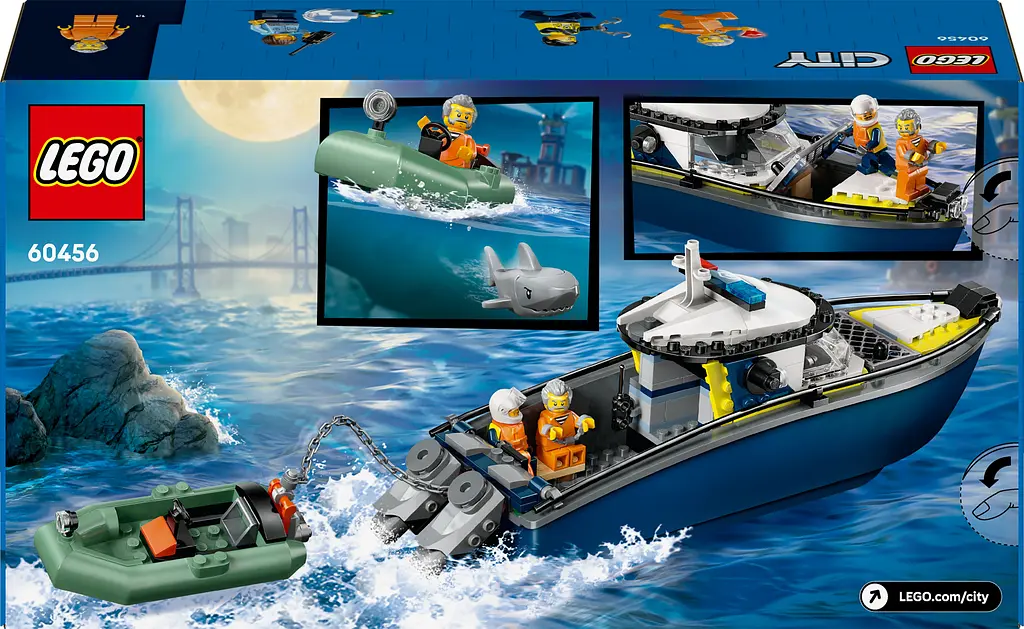 Конструктор LEGO City Преследование на полицейском катере 264 детали (60456) - фото 3