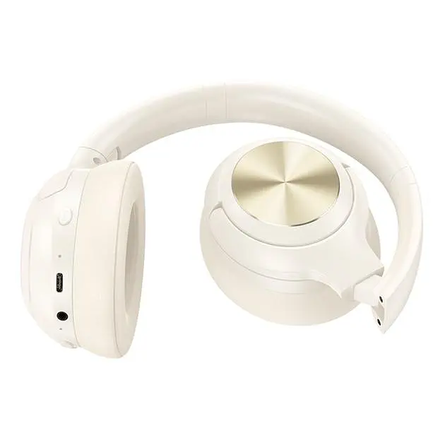 Наушники накладные Hoco W54, Bluetooth 5.4, ANC, 400 mAh, 30h milky white - фото 2