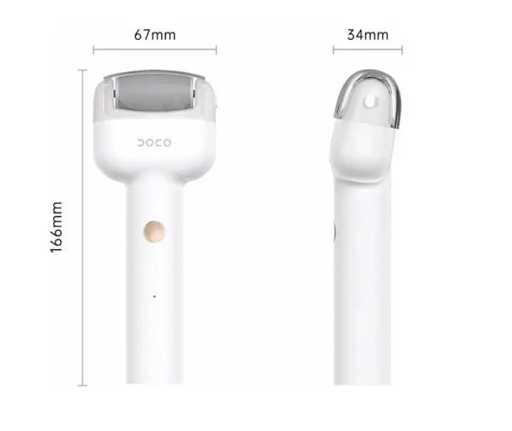 Пемза роликова електрична Doco F002 Callus Remover White - фото 2
