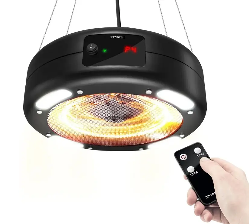 Обігрівач інфрачервоний Trotec IR 1550 SC 1500W + LED Black (1410003812) - фото 2