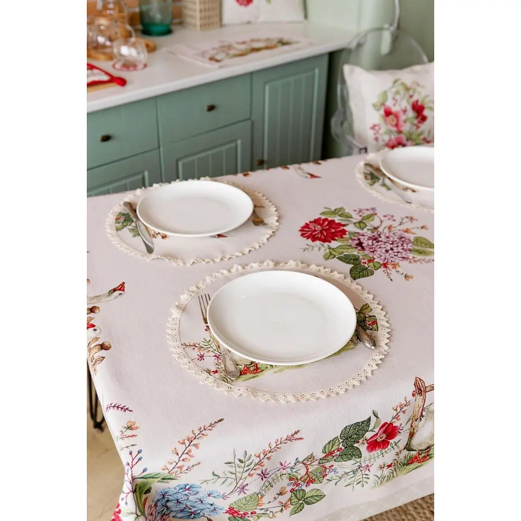 Скатертина Прованс Гуси прямокутна 180х135 см (34097) - фото 3