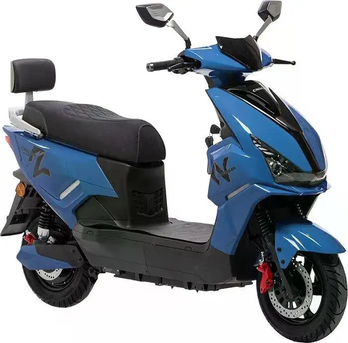 Электроскутер Двухместный Crosser CR23 (2500W, 72V/23Ah) Синий - фото 3