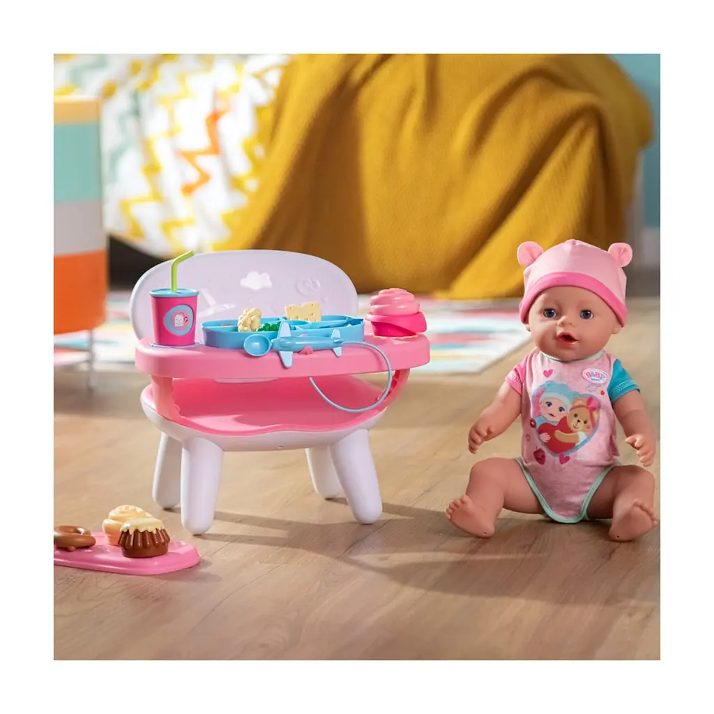 Игровой набор Baby Born Столик для кормления куклы Baby Born S2 Время обеда (840634) - фото 8