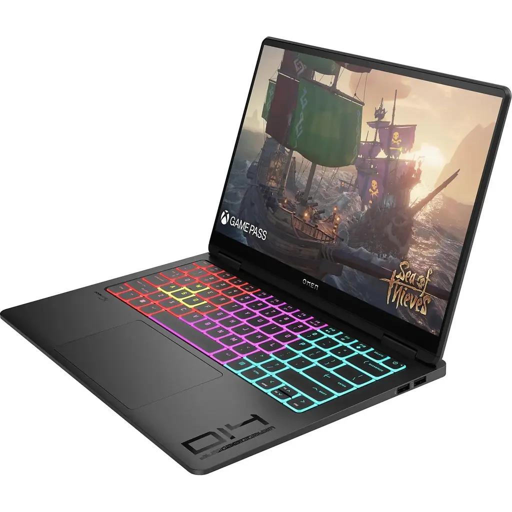 Ноутбук HP 14 OMEN 14-fb1009ua 2880x1800 OLED/Intel U7-255H/32GB/1TB/RTX 5060 8GB/DOS/Black (C3VE6EA) - фото 2