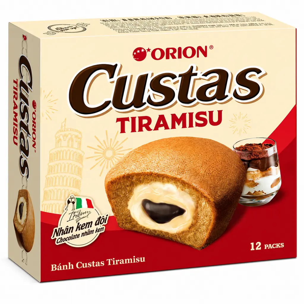 Кекси Orion Custas Tiramisu з кремовою начинкою 281.4 г