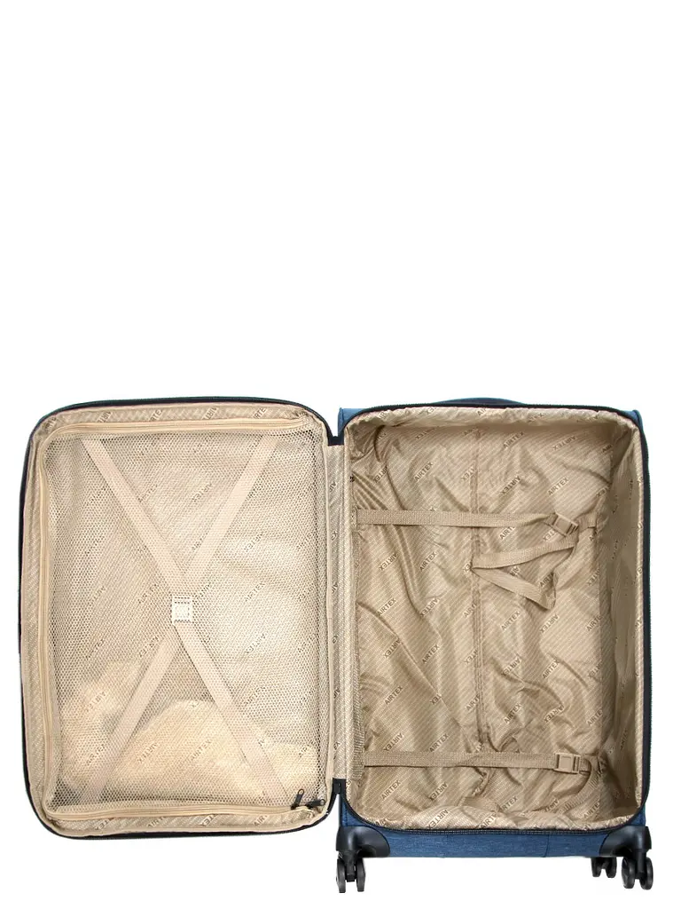 Валіза велика L тканинна Airtex 6659 79x48x32см 121л Синій - фото 11