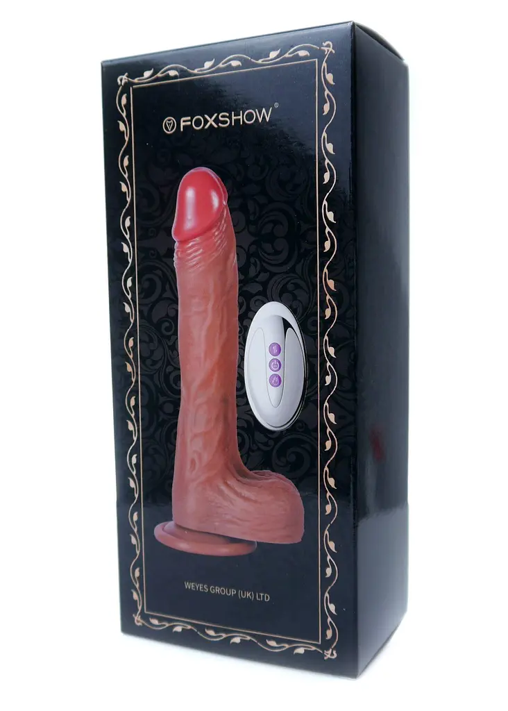 Вібратор B-Series Fox Telescopic 21 см (коричневий) - фото 9
