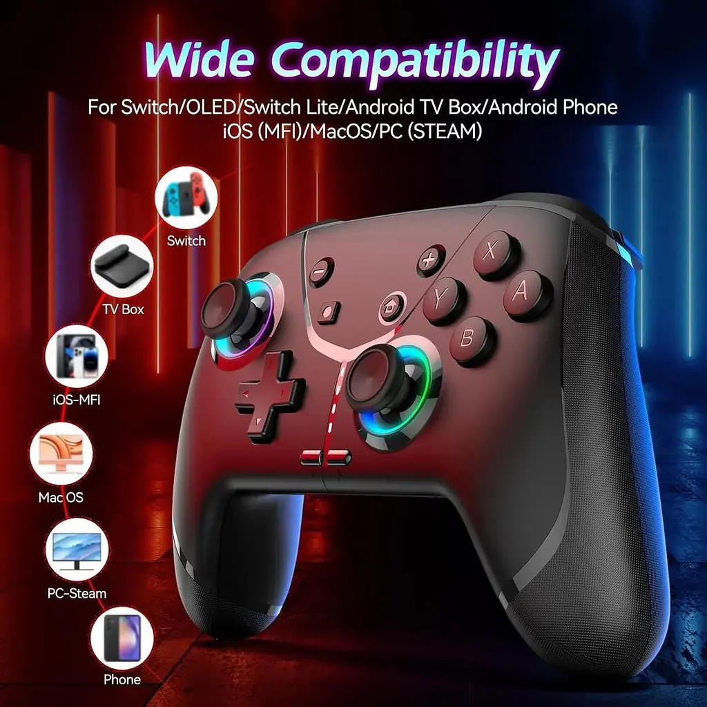 Бездротовий контролер Ligame Switch сумісний з iPhone Android Phone PC - фото 2