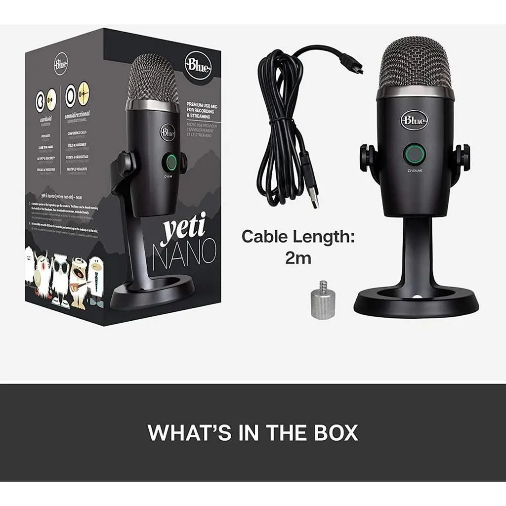 Мікрофон Blue Microphones Yeti Nano Black [988-000401] [136467] - фото 8