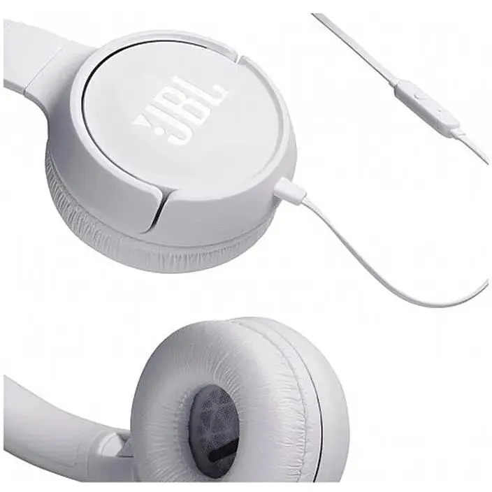Гарнітура JBL T500 White (JBLT500WHT) - фото 5