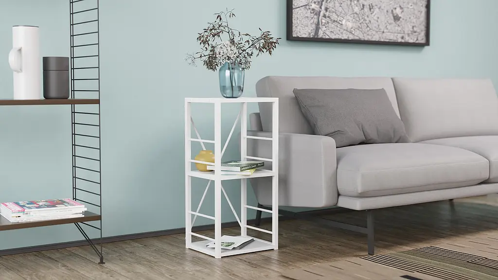 Етажерка 3/34 Ferrum-decor Серії Коннект 73x34x28 білий ДСП Білий 16мм (FRD-104295) - фото 2