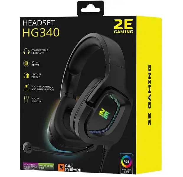 Навушники 2E Gaming HG340 RGB 3.5 мм Black (2E-HG340BK) - фото 11