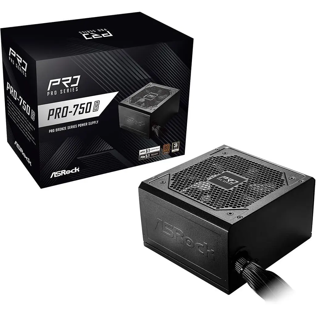 Блок живлення AsRock PRO PRO-750B 750W 80+ Bronze (PRO-750B) - фото 6