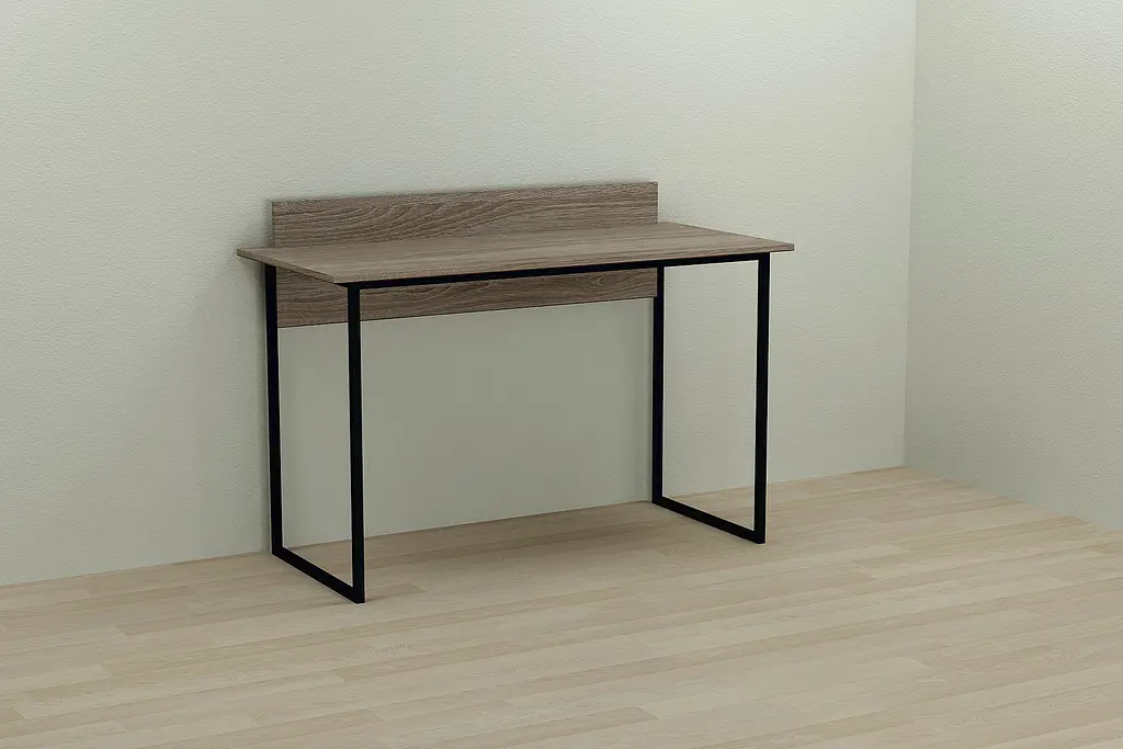 Комп'ютерний стіл Ferrum-decor Скай 75x120x60 чорний ДСП Дуб Сонома Труфель 16мм (FRD-103623) - фото 3