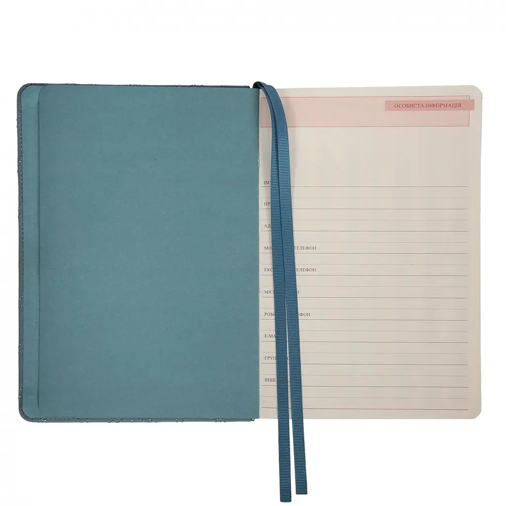 Щоденник А5 Leo Planner недатований Vibe твердий димчасто-блакитний 320 сторінок (252697) - фото 7